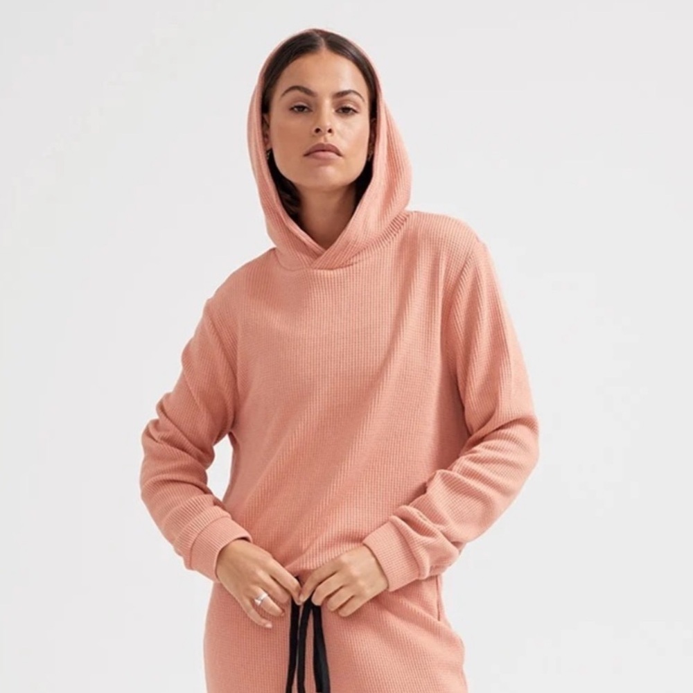P.E Nation Peach Bloom Rebound Cropped Hoodie